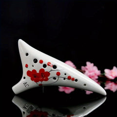 12 Hole Ocarina Perfect Birthday Gift for Music Ink Painting