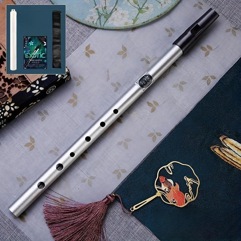 Youth Adult Aluminum Alloy Whistle Flute C D Tune for Beginners