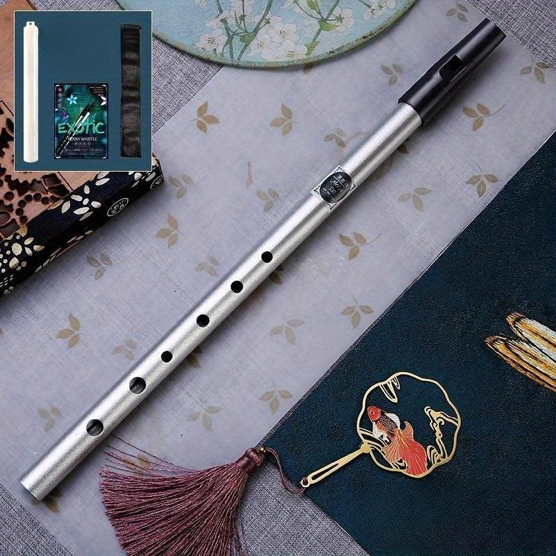 Youth Adult Aluminum Alloy Whistle Flute C D Tune for Beginners