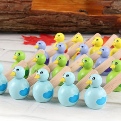 Wooden Bird Shaped Whistle Toy for Kids
