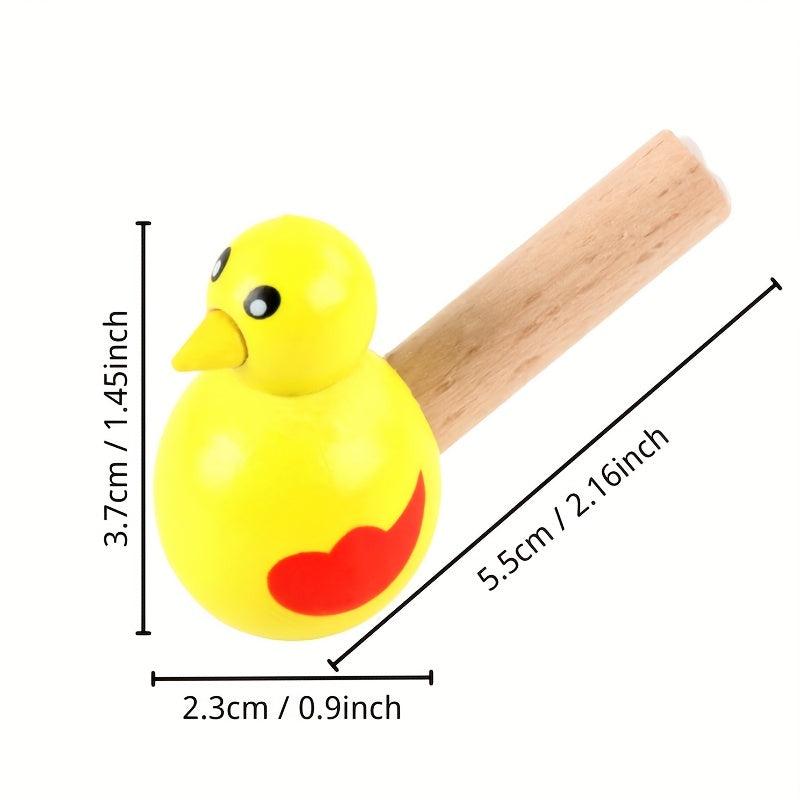 Wooden Bird Shaped Whistle Toy for Kids