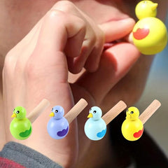 Wooden Bird Shaped Whistle Toy for Kids