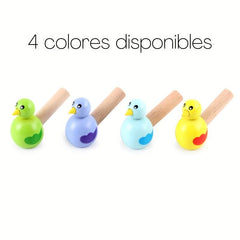 Wooden Bird Shaped Whistle Toy for Kids