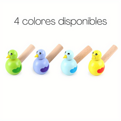Wooden Bird Shaped Whistle Toy for Kids