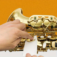 100pcs Saxophone Pad Absorbent Paper Woodwind Instrument Cleaning Care