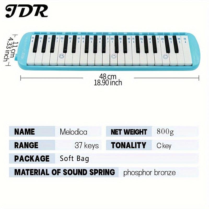 JDR 37 Keys Melodica Keyboard Musical Instrument With Soft Bag