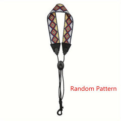 Colorful Saxophone Neck Strap Polyester Wear resistant Saxophone Strap