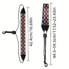 Colorful Saxophone Neck Strap Polyester Wear resistant Saxophone Strap