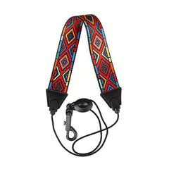 Colorful Saxophone Neck Strap Polyester Wear resistant Saxophone Strap