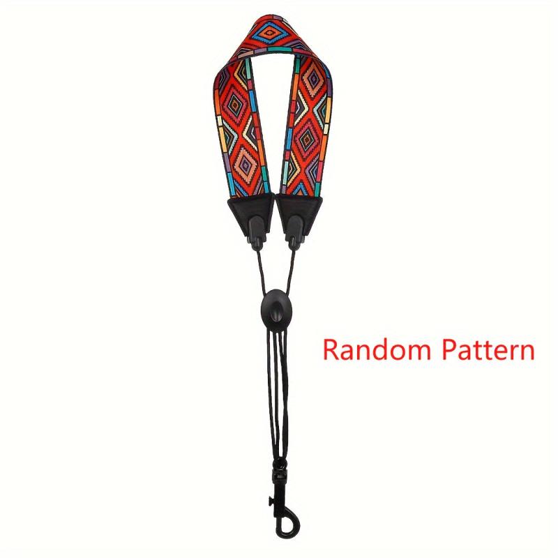 Colorful Saxophone Neck Strap Polyester Wear resistant Saxophone Strap