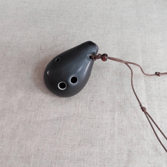 6 Hole Ocarina Necklace Flute w/ Music Sheet & Lanyard