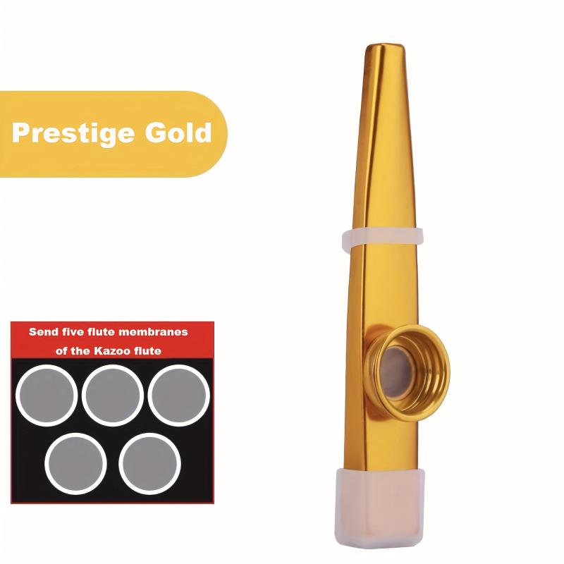 Metal Kazoo Flute Instrument With 5 Membranes