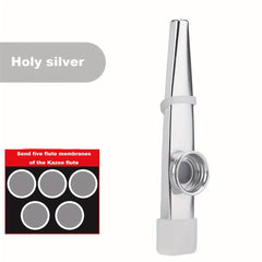 Metal Kazoo Flute Instrument With 5 Membranes