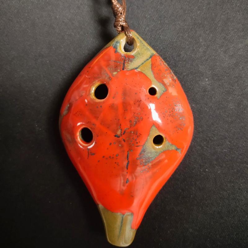 Ancient Style 6-Hole Ocarina with Sheet Music & Lanyard