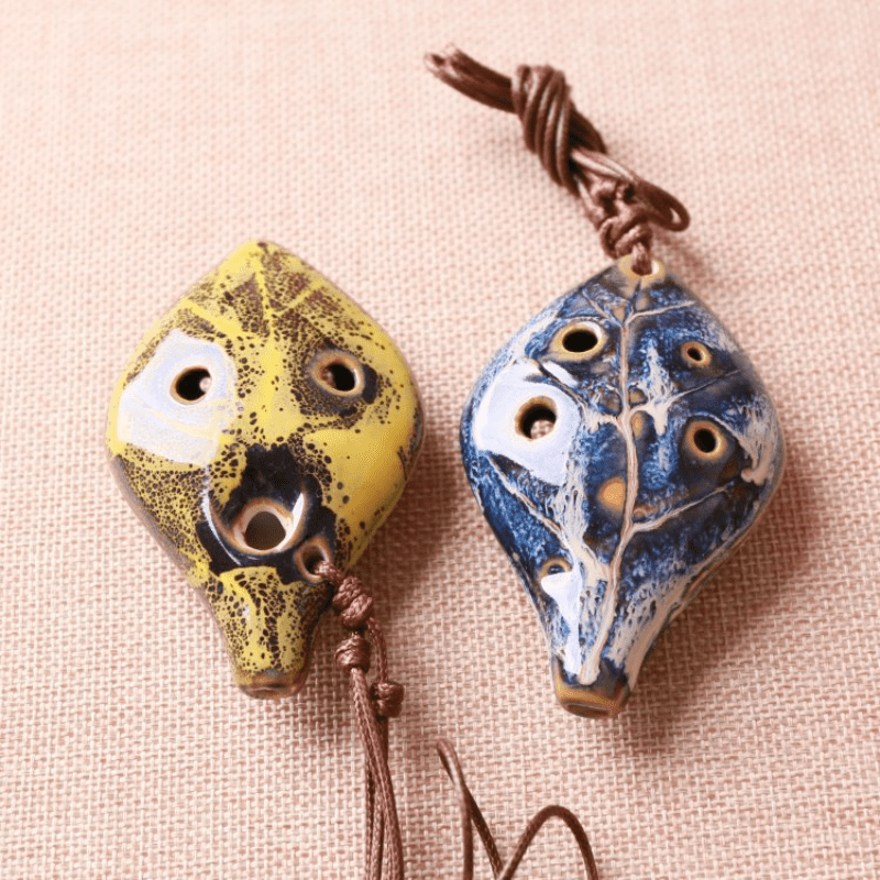 Ancient Style 6-Hole Ocarina with Sheet Music & Lanyard