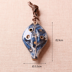 Ancient Style 6-Hole Ocarina with Sheet Music & Lanyard