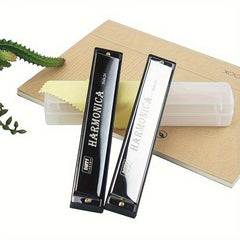 Beginner Harmonica 24 Holes Metal Organ Musical Instrument Harp Harmonium