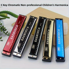Beginner Harmonica 24 Holes Metal Organ Musical Instrument Harp Harmonium