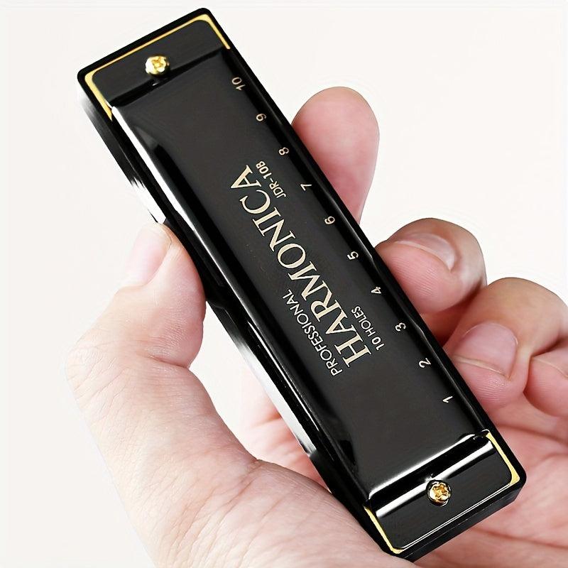 Professional Blues Harmonica 10 Holes C Key Blues Harp Bundle
