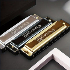 Professional Blues Harmonica 10 Holes C Key Blues Harp Bundle