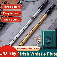 Irish Whistle Flute C D Key Musical Instrument