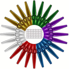 2 Pcs Metal Kazoo Mouthpiece Playing Instrument Random Colors
