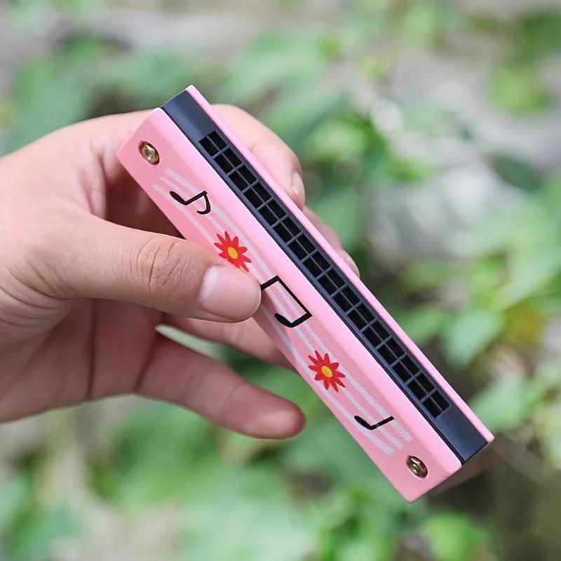 Wooden Harmonica Music Teaching Aid 16 Hole Professional Instrument