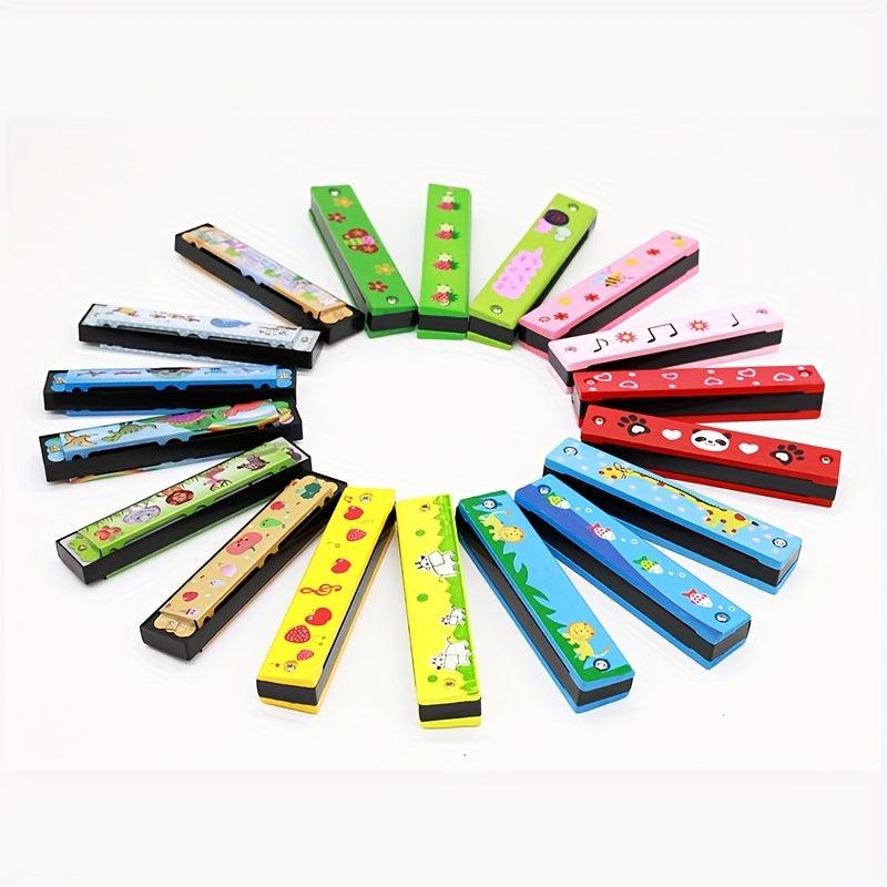 Wooden Harmonica Music Teaching Aid 16 Hole Professional Instrument