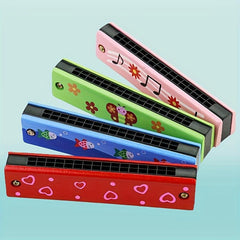 Wooden Harmonica Music Teaching Aid 16 Hole Professional Instrument