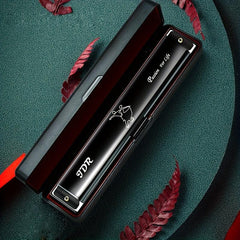 C Tune 24 Hole Harmonica for Beginners - Double Reed Instrument for Adults & Chi