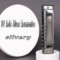 10 Hole Blues Harmonica in C Key