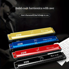 C Tone 24 Hole Harmonica for Beginners - Adults & Children