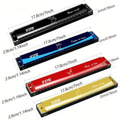 C Tone 24 Hole Harmonica for Beginners - Adults & Children