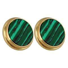 3pcs Golden Plated Trumpet Finger Buckle with Green Stone Key