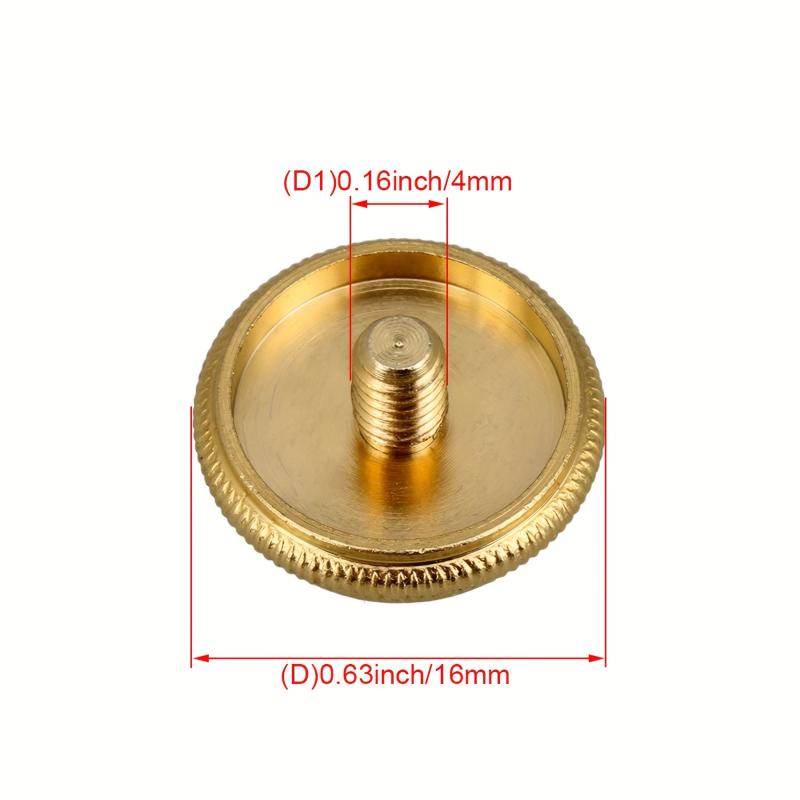 3pcs Golden Plated Trumpet Finger Buckle with Green Stone Key