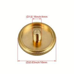 3pcs Golden Plated Trumpet Finger Buckle with Green Stone Key