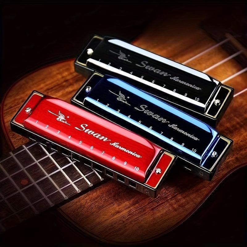10 Holes 20 Tone C Blues Harmonica Ideal for Kids & Beginners