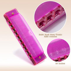 10 Hole Harmonica Mouth Organ Musical Instrument for Beginners