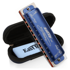 East Top Diatonic Blues Harmonica Key Of C 10 Holes 20 Tones