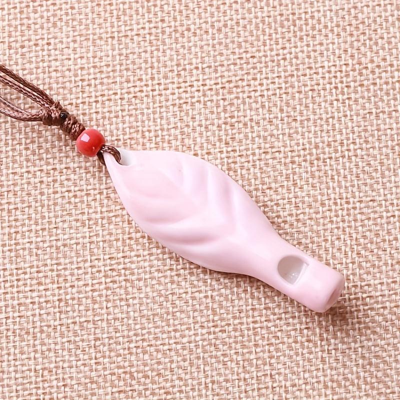 Ceramic Whistle Leaf Style 2pcs
