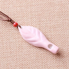 Ceramic Whistle Leaf Style 2pcs