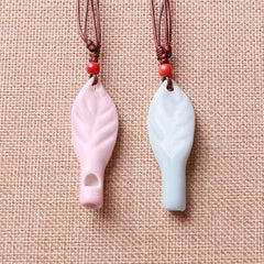 Ceramic Whistle Leaf Style 2pcs