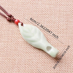 Ceramic Whistle Leaf Style 2pcs
