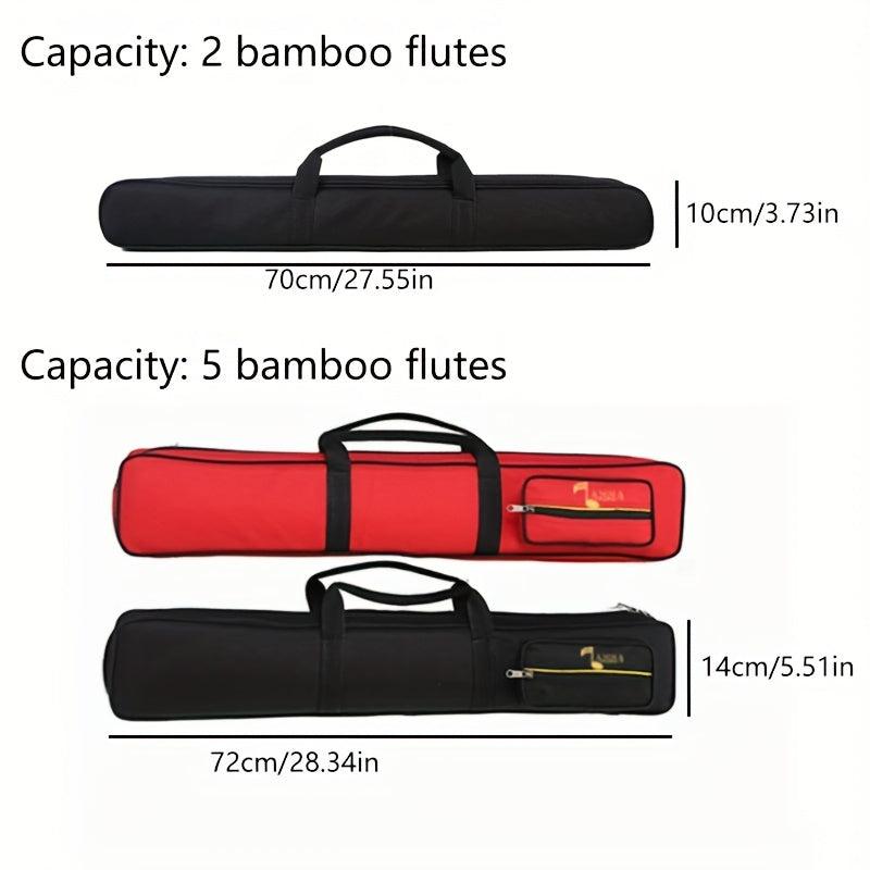 Shoulder Bag for 2-5 Bamboo Flutes, Lightweight Handbag, Universal Accessories