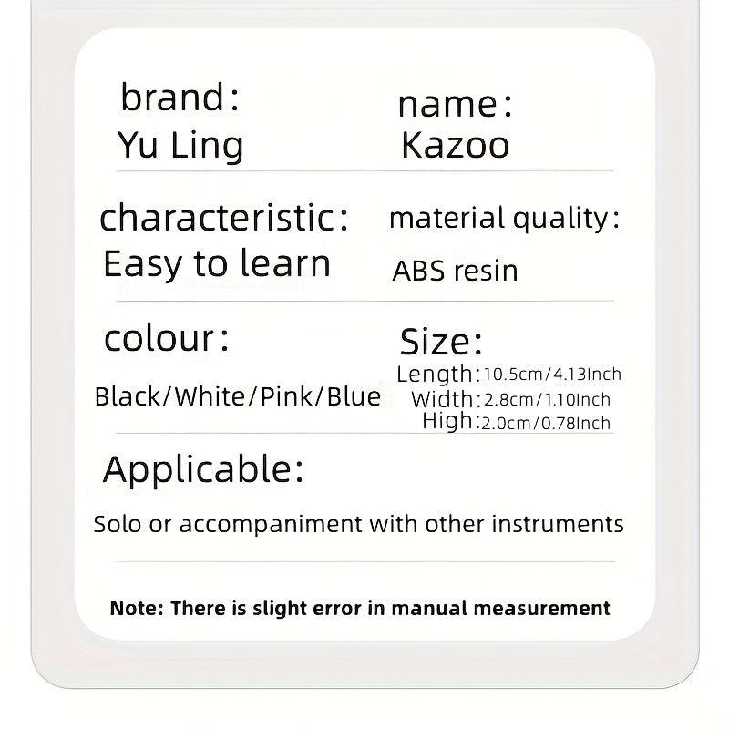 Zuka Flute with Kazoo - Easy to Learn Instrument Set