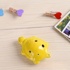 Mini Turtle Shaped Ceramic Flute Ocarina 6 Hole with Lanyard