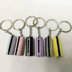 Mini 8 Tone 4 Holes Harmonica Keychain Educational Toy