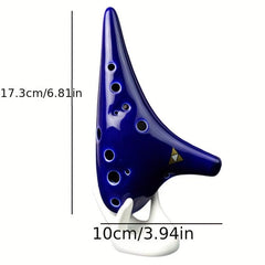 Royal 12 Hole Ocarina Flute with Score & Case