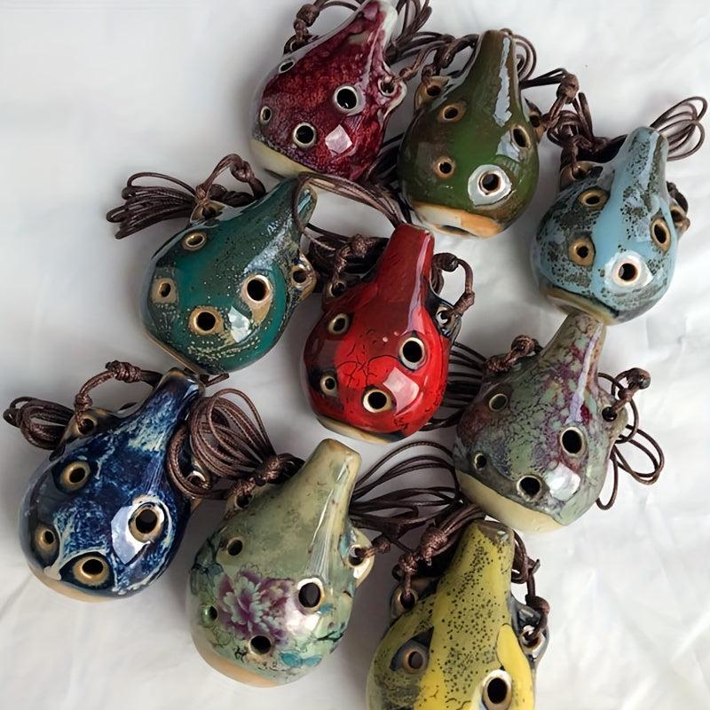6 Hole Ceramic Flute Handicraft