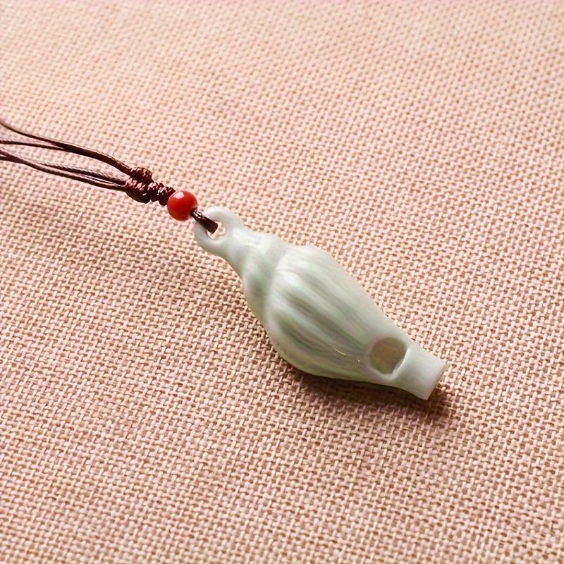Ceramic Necklace Conch Whistle Jewelry